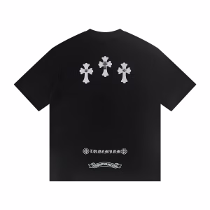 Chrome Hearts Triple Cross Patch Black T-Shirt