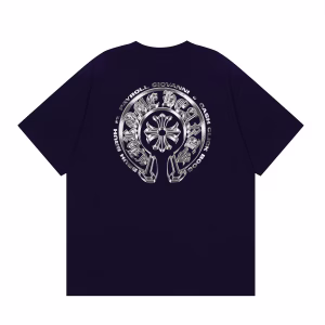 Chrome Hearts Silver Emblem T-Shirt Navy