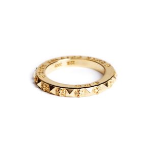 Chrome Hearts 22K Gold True Fucking Punk Ring