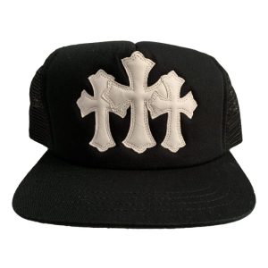 Chrome Hearts Black Cemetery Trucker Hat
