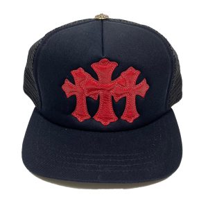 Chrome Hearts Cemetery Trucker Red/Black Hat