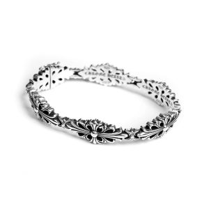Armband mit Chrome Hearts Doppelkreuzmuster