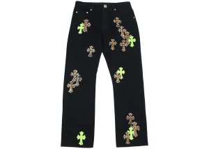 CH Jeans mit Lederpatches