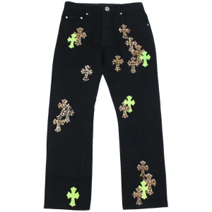 CH Jeans mit Lederpatches