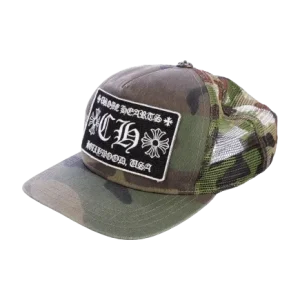 Chrome Hearts Hollywood Camouflage Trucker Cap