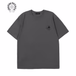 Chrome Hearts Grey Black Cross Back Graphic Tee