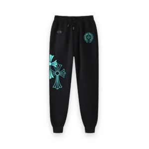 Chrome Hearts Sweatpants Blue Triple Cross