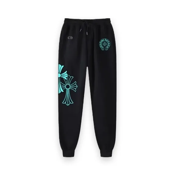 Chrome Hearts Sweatpants Blue Triple Cross Chrome Hearts Sweatpants Blue Triple Cross