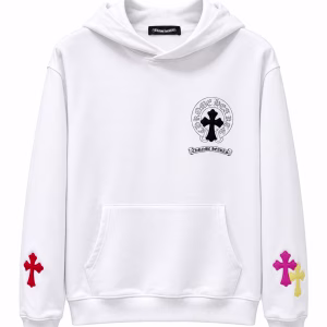 Chrome Hearts Multi Cross White Hoodie