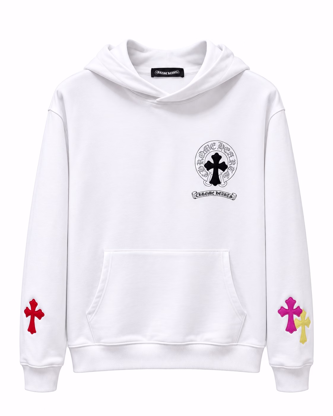 Chrome Hearts Multi Cross White Hoodie Chrome Hearts Multi Cross White Hoodie