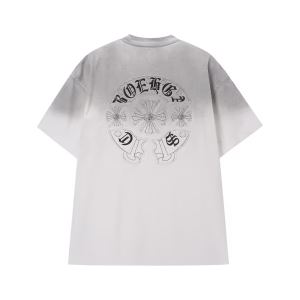 Chrome Hearts White Gothic Cross Logo T-Shirt