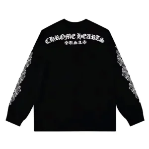 Chrome Hearts USA Schwarzes Langarmshirt