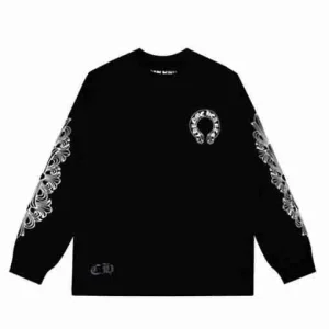 Chrome Hearts USA Schwarzes Langarmshirt