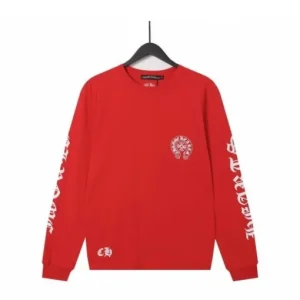 Chrome Hearts Sanskrit Langarmshirt – Rot