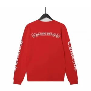 Chrome Hearts Sanskrit Langarmshirt – Rot