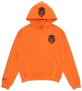 Chrome Hearts Vine Dagger Hoodie Orange & Schwarz