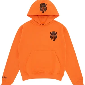 Chrome Hearts Vine Dagger Hoodie Orange & Schwarz
