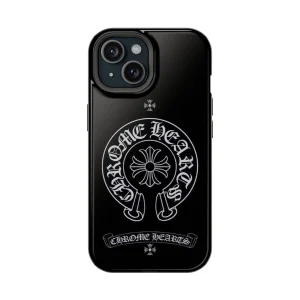 Chrome heart phone case